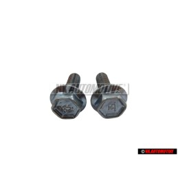 2x VW Originale Vite Testa Esag. Con Collare, Autobloccante - N 0143441
