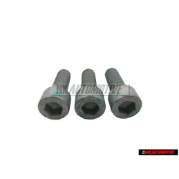3x VW Originale Vite Cilindrica Con Testa Esagonale Interna - N 0147236