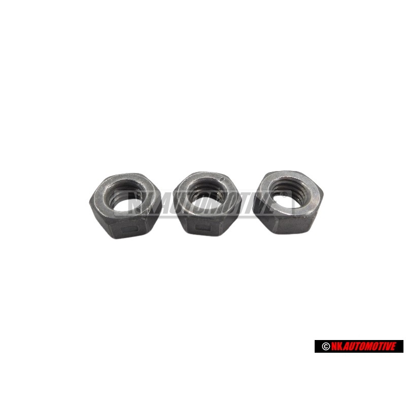 3x VW Originale Dado Esagonale, Autobloccante - N 90074404