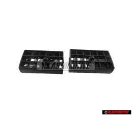 2x VW Originale Inserto Ventilazione Nero Satinato - 191819707E 01C
