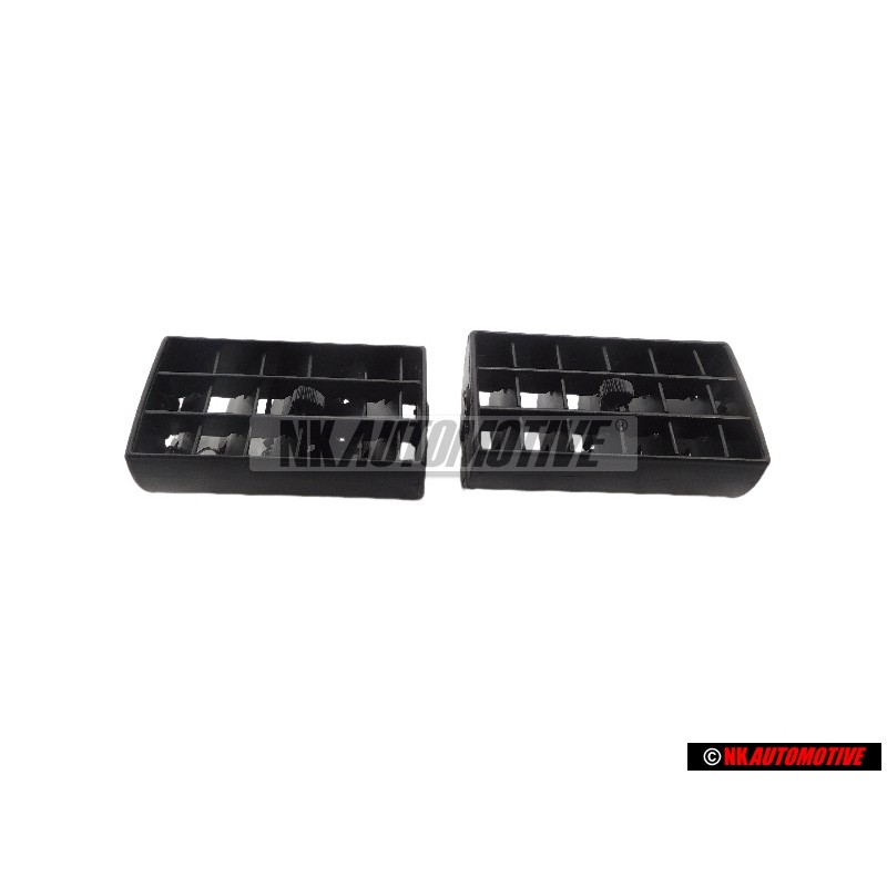 2x VW Originale Inserto Ventilazione Nero Satinato - 191819707E 01C