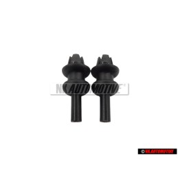 2x VW Originale Supporto Per Copertura Nero Satinato - 191867775A 01C