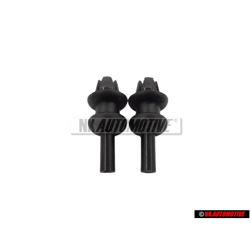 2x VW Originale Supporto Per Copertura Nero Satinato - 191867775A 01C