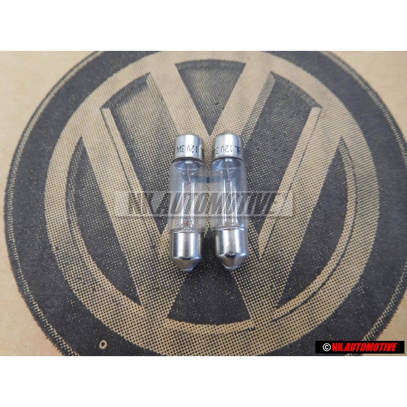 2x VW Originale Lampada Ad Incandescenza - N 0177262