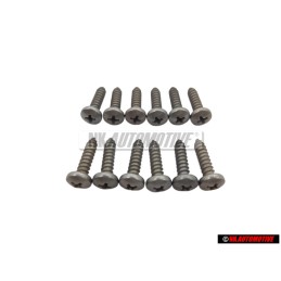 12x VW Originale Vite Lenticolare Lamiera - N 01397520