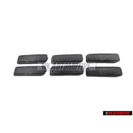 6x VW Originale Cappuccio Di Copertura Nero Satinato - 321857621 01C
