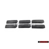 6x VW Originale Cappuccio Di Copertura Nero Satinato - 321857621 01C