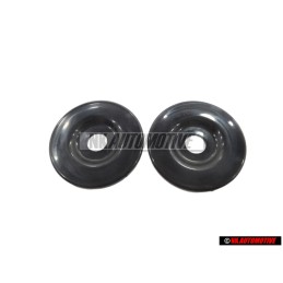 2x VW Originale Mascherina Nero Satinato - 411857781 01C