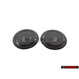 2x VW Originale Tappo Nero Satinato - 321867164 01C