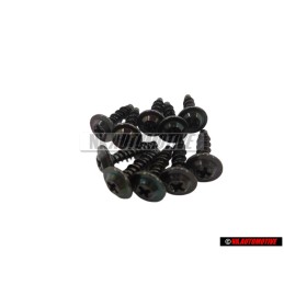 10x VW Originale Vite Intagliata In Plastica - 433862195