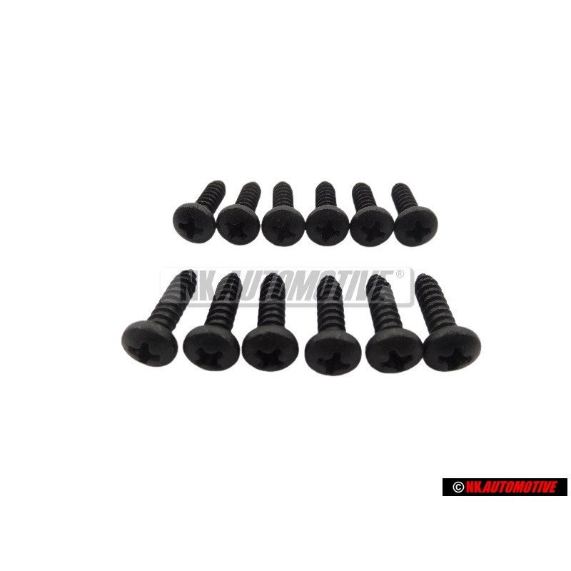 12x VW Originale Vite Lenticolare Lamiera - N 0139649
