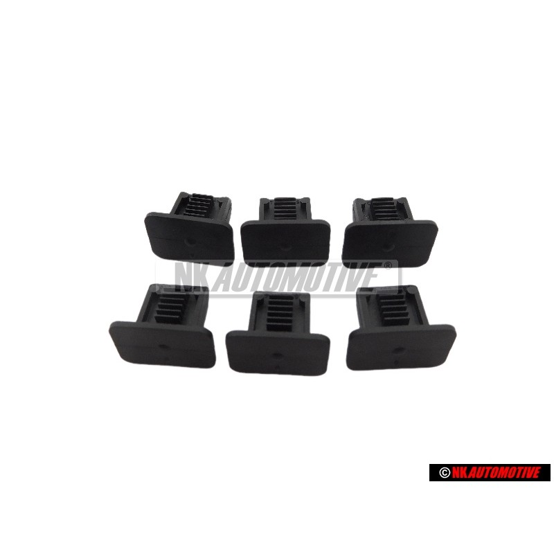 6x VW Originale Graffetta Nero Satinato - 357867646 9B9