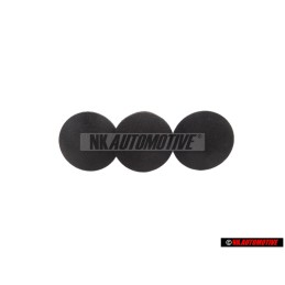 3x VW Originale Graffetta Nero Satinato - 321867838 01C