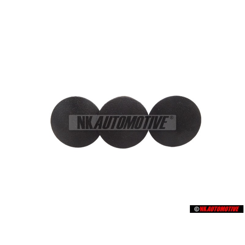 3x VW Originale Graffetta Nero Satinato - 321867838 01C