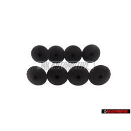 8x VW Originale Tappo Nero Satinato - 191867199 9B9