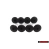 8x VW Originale Tappo Nero Satinato - 191867199 9B9