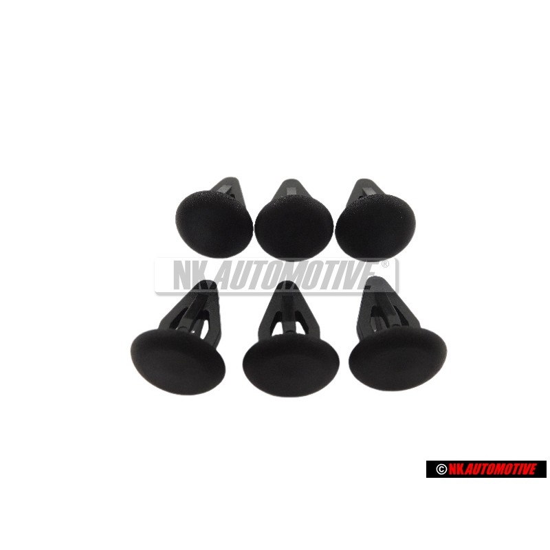 6x VW Originale Graffetta Nero Satinato - 801867299 01C