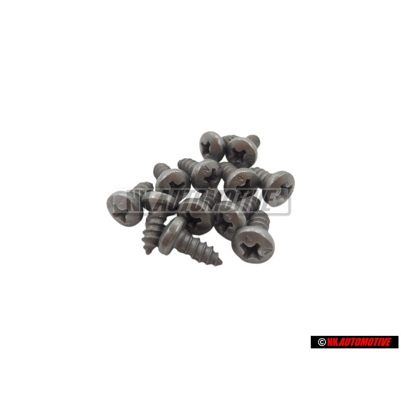 12x VW Originale Vite Lenticolare Lamiera - N 0139655