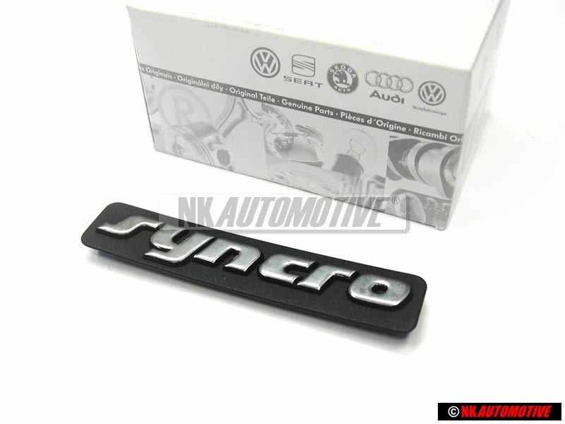 VW Originale SYNCRO Lato Logo Emblema Scritta Cromo - 1H6853714B GX2