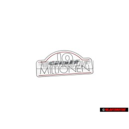 VW Originale Scritta Pellicola Argento Diamante/Rosso Mattone - 191853750J YG9