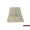 VW Originale Scritta Pellicola Argento Diamante/Rosso Mattone - 191853750J YG9
