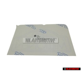 VW Originale Scritta Pellicola Argento Diamante/Rosso Mattone - 191853750J YG9
