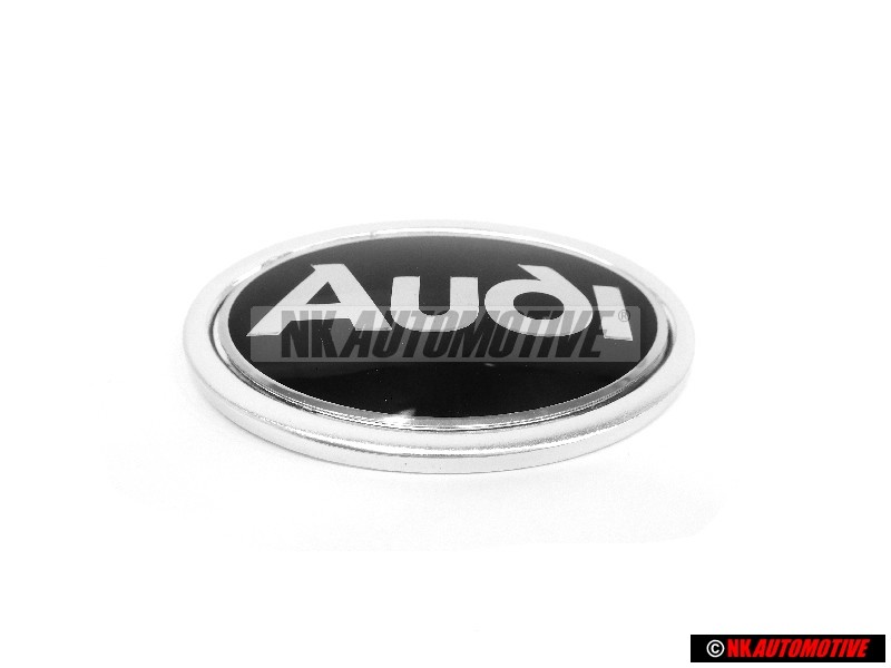 Audi Originale Lato Logo Emblema Simbolo Nero Cromo - 895853621A 01C
