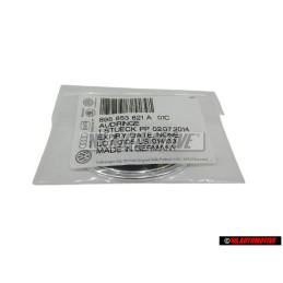 Audi Originale Lato Logo Emblema Simbolo Nero Cromo - 895853621A 01C