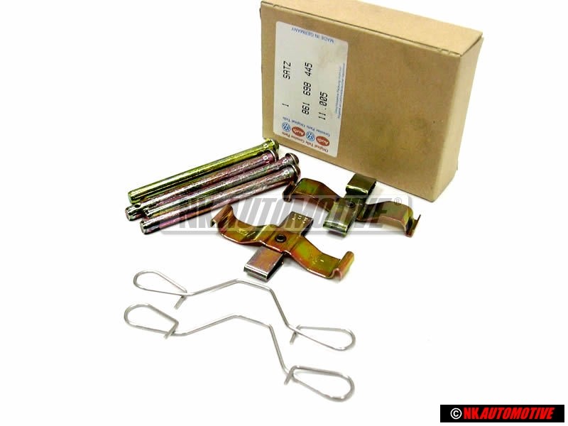 VW Originale 1 Kit Di Elementi Di Fissaggio Per Pastiglie Freni - 861698445
