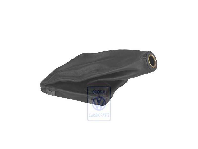 VW Originale Rivest. Leva Cambio (Pelle) Nero - 155711113D 1BX