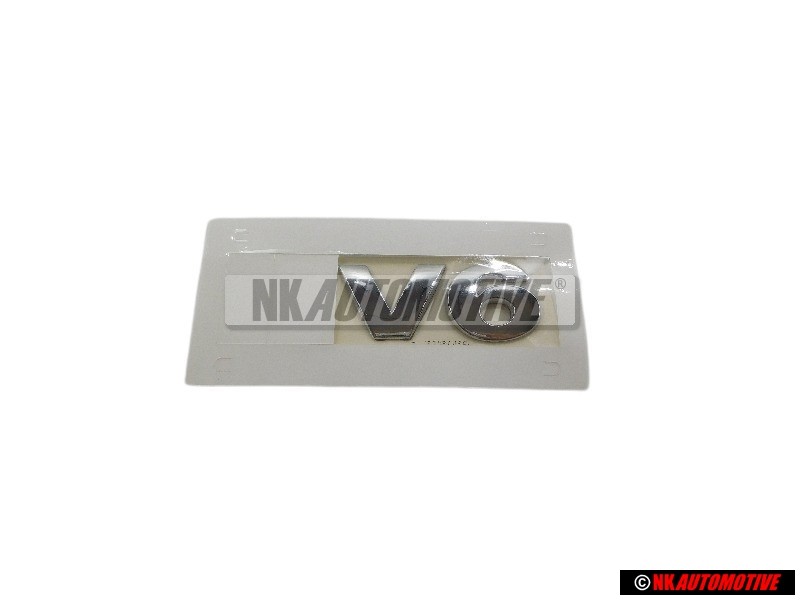 VW Originale V6 Posteriore Logo Emblema Scritta Cromo - 022853675