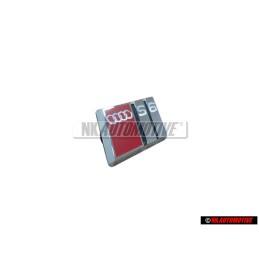Audi Originale S6 Volante Placca Logo Emblema Simbolo Cromo Rosso - 4A0419685A