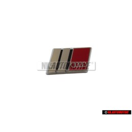 Audi Originale S6 Volante Placca Logo Emblema Simbolo Cromo Rosso - 4A0419685A