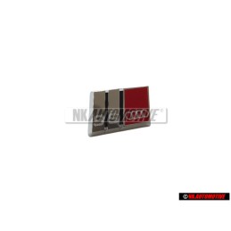 Audi Originale S6 Volante Placca Logo Emblema Simbolo Cromo Rosso - 4A0419685A