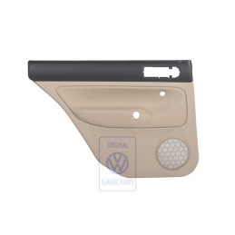 VW Originale Rivestimento Porta (Pelle) Nero/Beige Chiaro - 1J9867211ALHWV