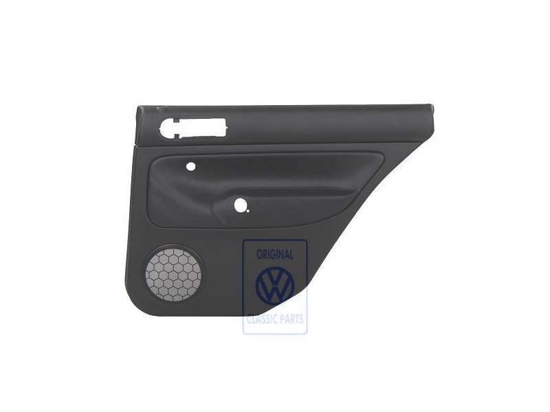 VW Originale Rivestimento Porta (Pelle) Nero/Nero - 1J9867212ALHWU