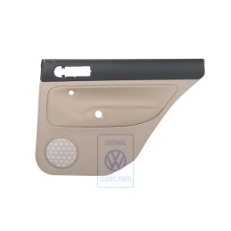 VW Originale Rivestimento Porta (Pelle) Nero/Beige Chiaro - 1J9867212ALHWV