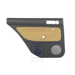 VW Originale Rivestimento Porta (Tessuto) Nero/Giallo Futura - 1J9867211Q KNS