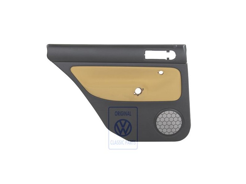 VW Originale Rivestimento Porta (Tessuto) Nero/Giallo Futura - 1J9867211Q KNS