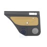 VW Originale Rivestimento Porta (Tessuto) Nero/Giallo Futura - 1J9867211Q KNS