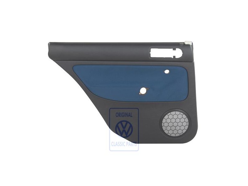 VW Originale Rivestimento Porta (Tessuto) Nero/Jazzblue - 1J9867211Q KNT