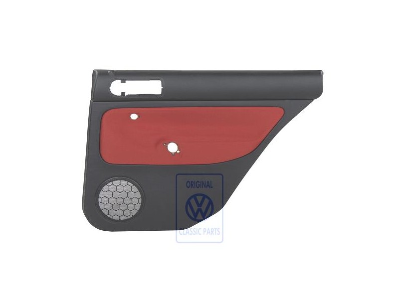 VW Originale Rivestimento Porta (Tessuto) Nero/Arancio Tropic - 1J9867212Q KNP