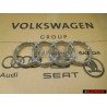 Audi Originale Anelli Fronte Logo Emblema Simbolo Cromo - 8T0853605 2ZZ
