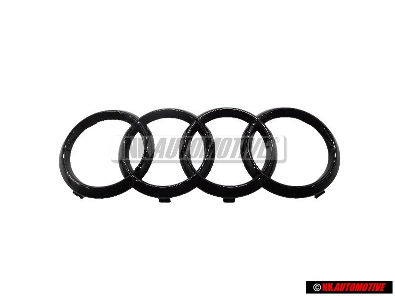 Audi Originale Anelli Fronte Logo Emblema Simbolo Nero - 8T0853605 T94