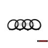Audi Originale Anelli Fronte Logo Emblema Simbolo Nero - 8T0853605 T94