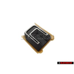 VW Originale C Posteriore Logo Emblema Scritta Argento Spazzolato - 321853741