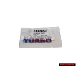VW Originale TURBO Lato Logo Emblema Simbolo Rosso - 377853687DNI3K