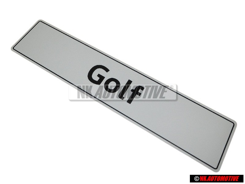 VW Originale Targa (Autoilluminata) - 5K0071801F