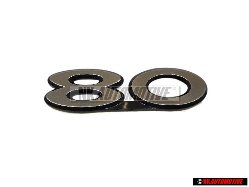Audi Originale 80 Posteriore Logo Emblema Scritta Argento - 811853749