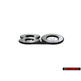 Audi Originale 80 Posteriore Logo Emblema Scritta Argento - 811853749